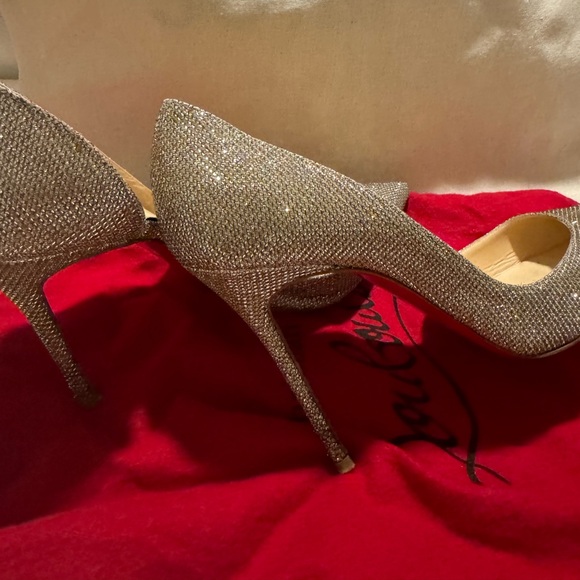 👸 ✨ Louboutin Iriza Glitter Leather Pumps - Picture 7 of 9